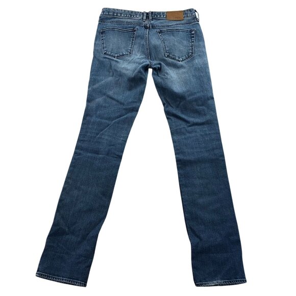 Madewell Womens Jeans 26x34 Blue Denim Stretch Slim Straight Leg Classic Casual - Picture 2 of 14